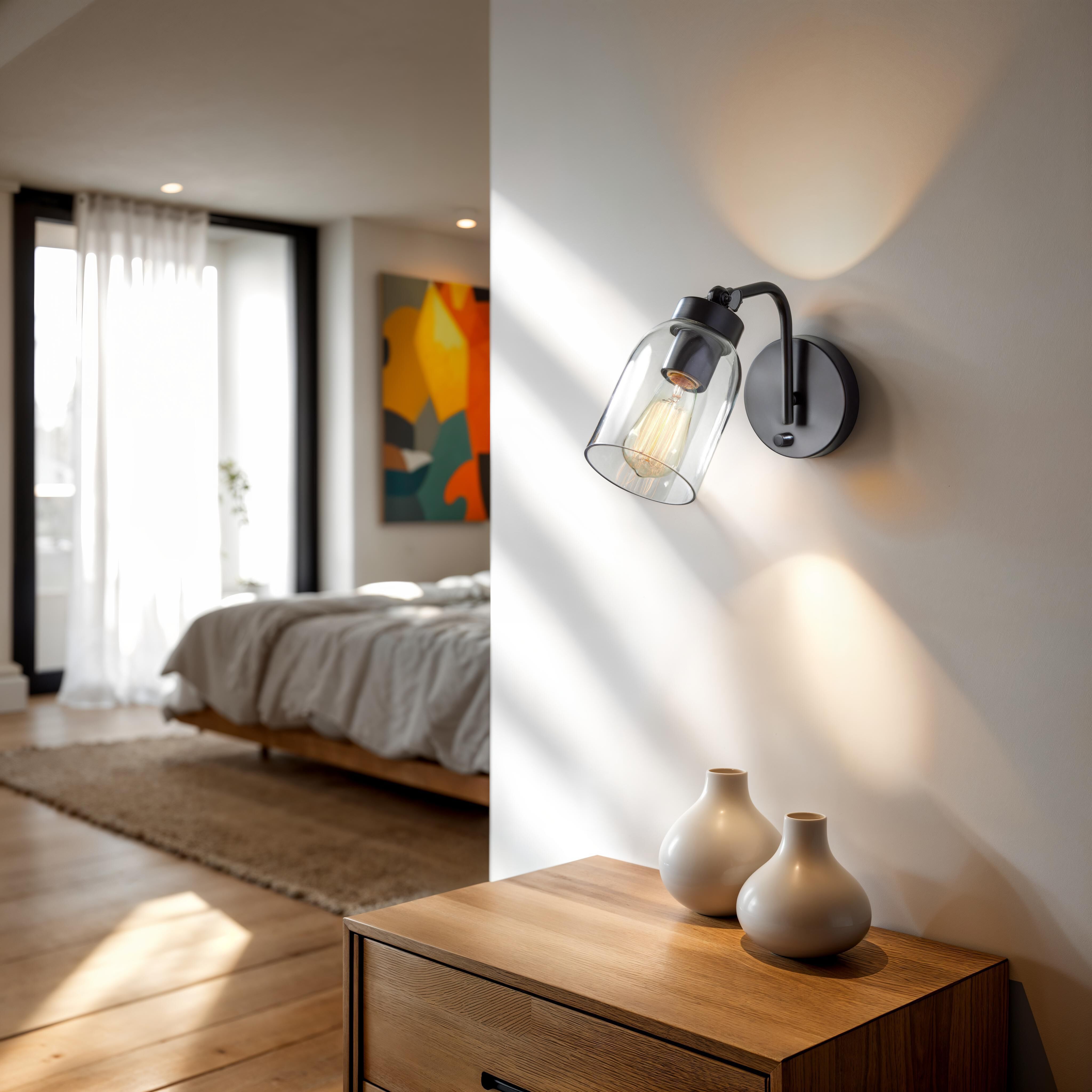 Bristol 1 Light 5 inch Black Wall Lamp Wall Light